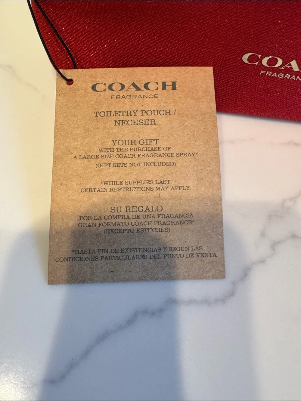 Coach Toiletry Glitter Zip Pouch. 8x5x2